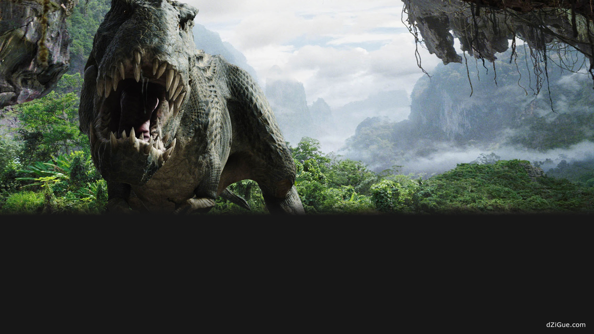 Dinosaure Tyrannosaure Rex sur l'écran de votre Freebox Révolution (V6)